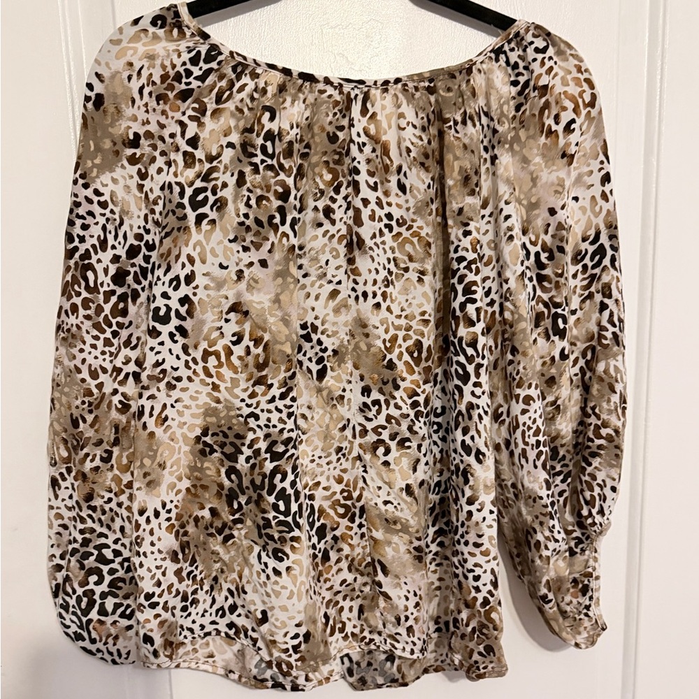 Cato Brown Leopard Print Blouse - Picture 8 of 10